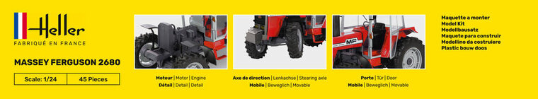 Heller 81402 Massey Ferguson 2680 Bouwpakket Schaal 1:24