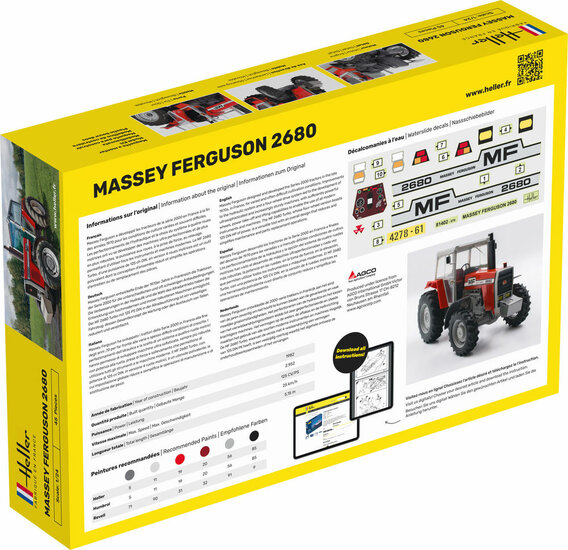 Heller 81402 Massey Ferguson 2680 Bouwpakket Schaal 1:24