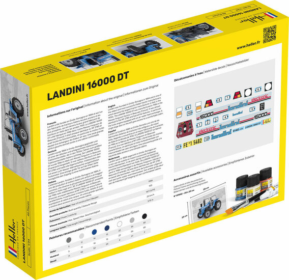 Heller 81403 LANDINI 16000 DT Bouwpakket Schaal 1:24