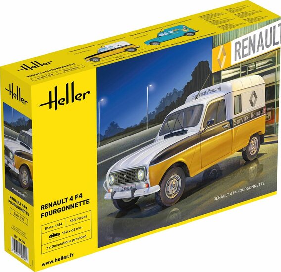 Heller 82700 Renault 4 Fourgonette F4 Bouwpakket Schaal 1:24