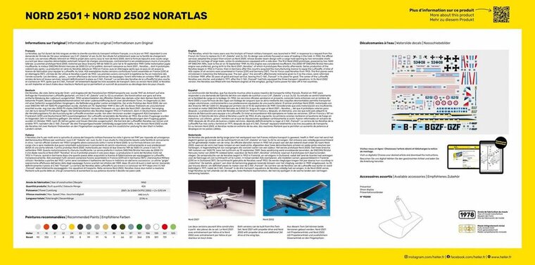 Heller 85374 Nord2501 + Nord 2502 &quot;NORATLAS&quot; TWINSET Bouwpakket Schaal 1:72