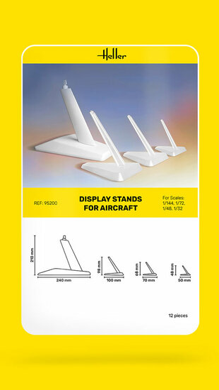 Heller 95200 Display Stands for Aircraft