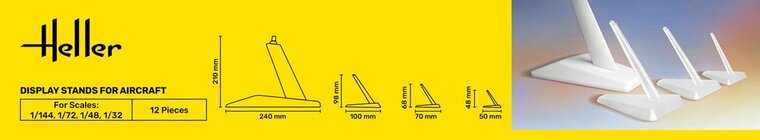 Heller 95200 Display Stands for Aircraft