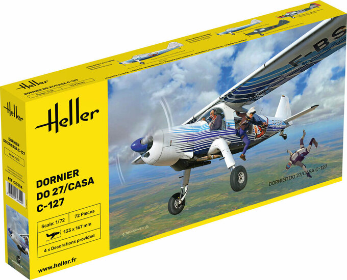 Heller 30304 DO27/CASA C-127 Bouwpakket Schaal 1:72 vliegtuig