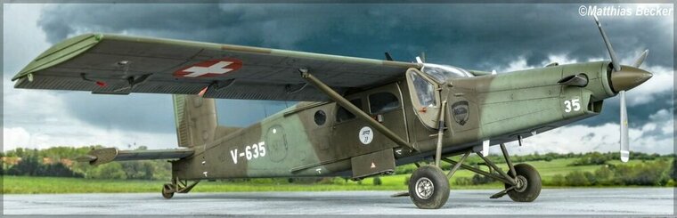 Heller 30410 PILATUS PC-6 B2/H2 Turbo Porter Bouwpakket Schaal 1:48 vliegtuig