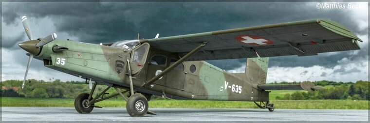Heller 30410 PILATUS PC-6 B2/H2 Turbo Porter Bouwpakket Schaal 1:48 vliegtuig