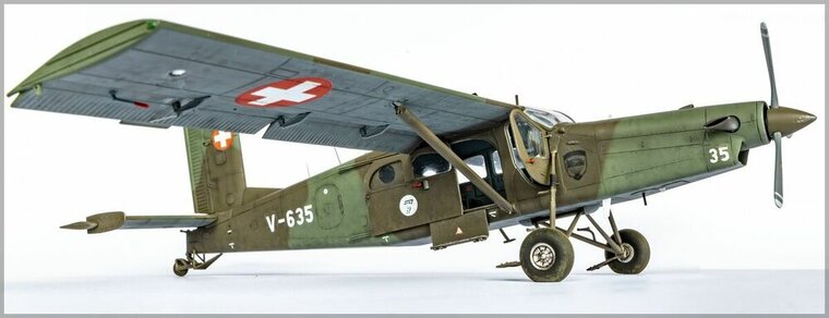Heller 30410 PILATUS PC-6 B2/H2 Turbo Porter Bouwpakket Schaal 1:48 vliegtuig