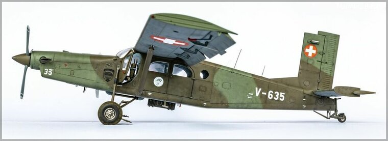Heller 30410 PILATUS PC-6 B2/H2 Turbo Porter Bouwpakket Schaal 1:48 vliegtuig