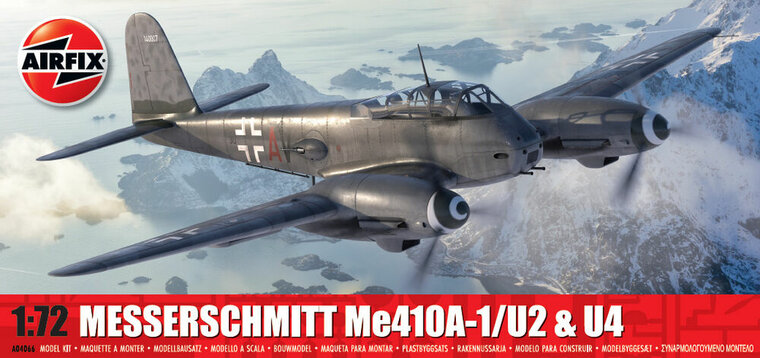 Airfix A04066 MESSERSCHMITT Me410A-1/U2 &amp; U4 Bouwpakket Schaal 1:72