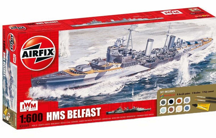 Airfix A50069 HMS Belfast Gift Set Bouwpakket Schaal 1:600