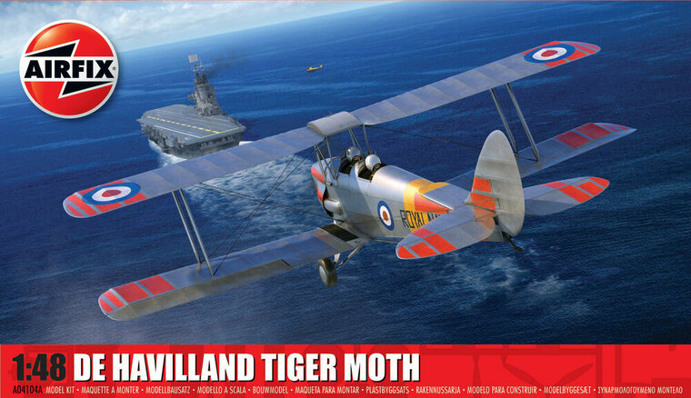 Airfix A04104A De Havilland Tiger Moth Bouwpakket Schaal 1:48