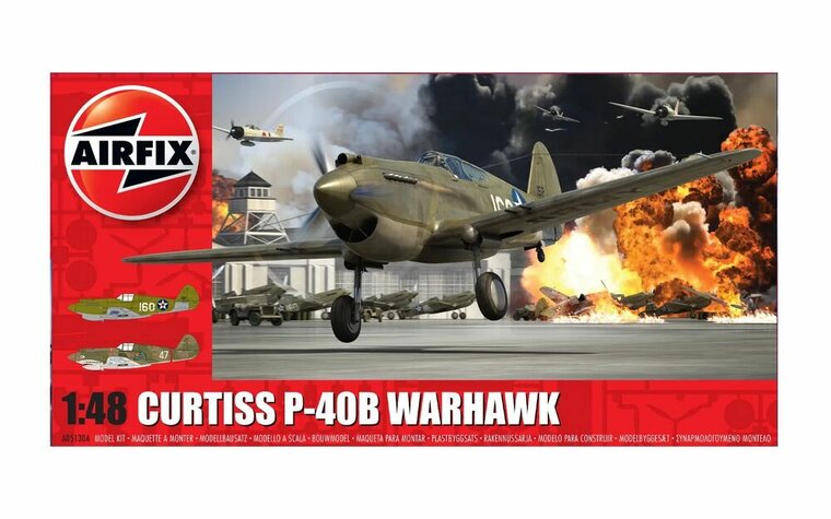 Airfix A05130A Curtiss P-40B Warhawk 1:48 Bouwpakket Schaal 1:48