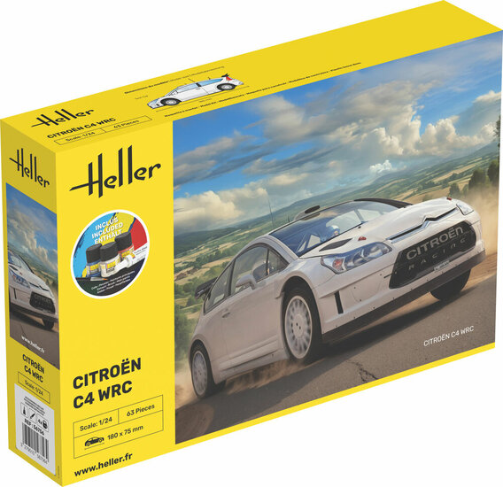Heller 56756 STARTER KIT Citroen C4 WRC Schaal 1:24