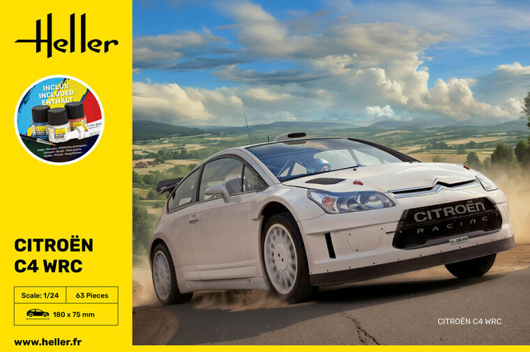 Heller 56756 STARTER KIT Citroen C4 WRC Schaal 1:24