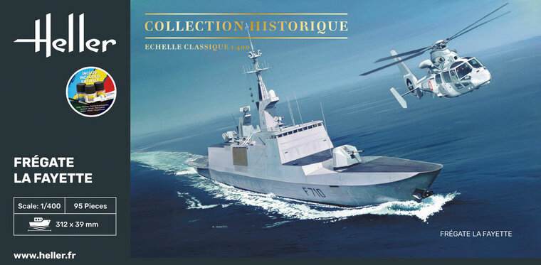 Heller 57035 STARTER KIT Frégate La Fayette Schaal 1:400