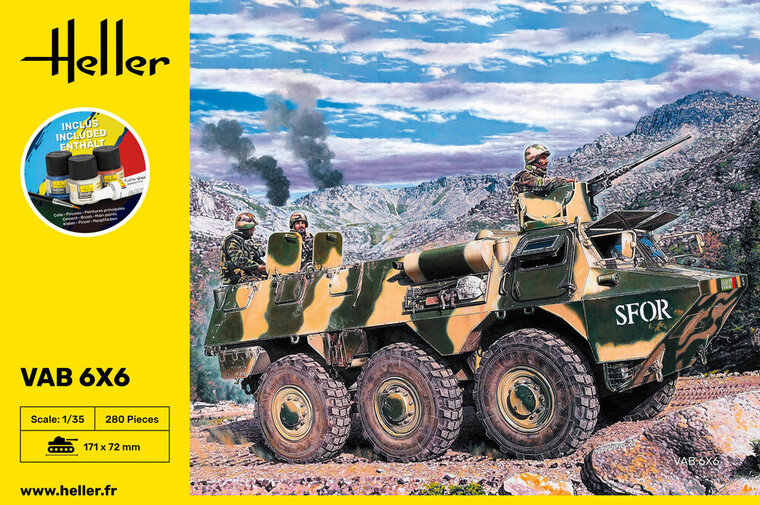 Heller 57141 STARTER KIT VAB 6x6 Schaal 1:35