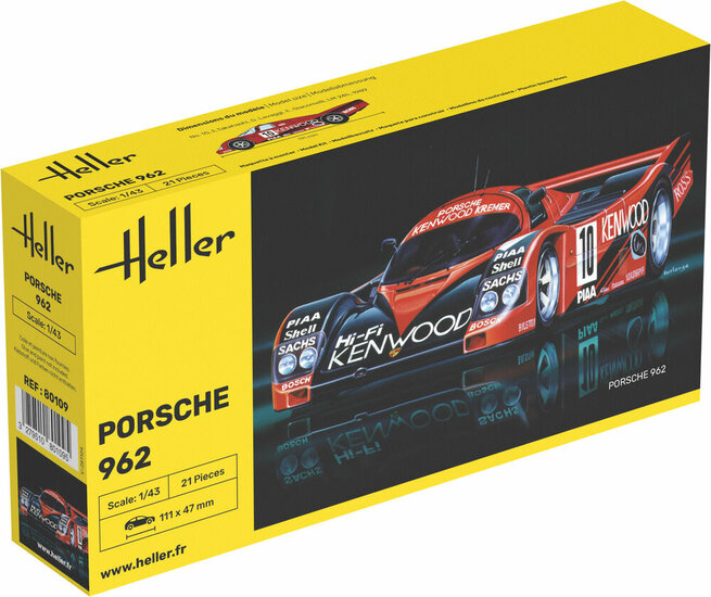 Heller 80109 Porsche 962 Schaal 1:43