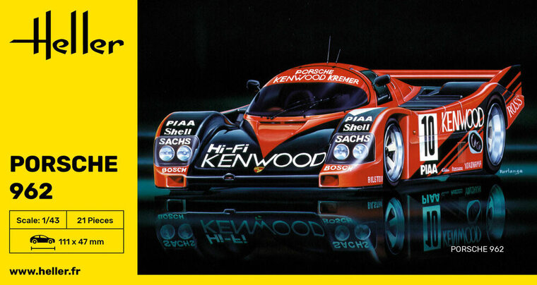 Heller 80109 Porsche 962 Schaal 1:43