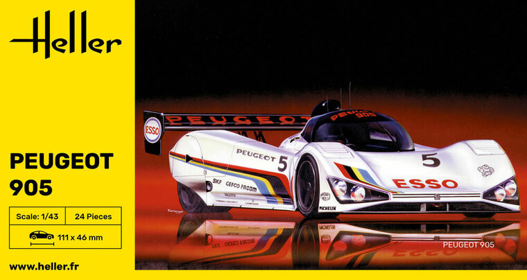 Heller 80110 Peugeot 905 Schaal 1:43