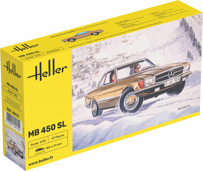 Heller 80171 MB 450SL Schaal 1:43