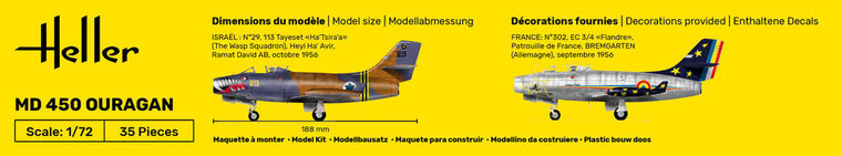 Heller 80201 MD450 OURAGAN Bouwpakket Schaal 1:72