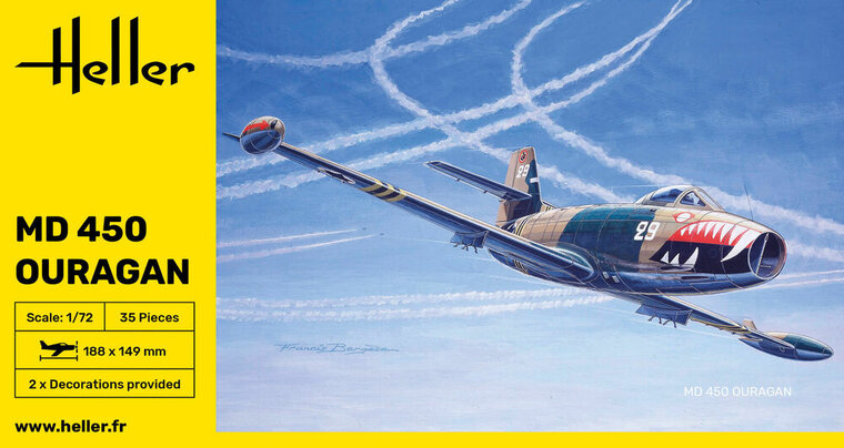 Heller 80201 MD450 OURAGAN Bouwpakket Schaal 1:72