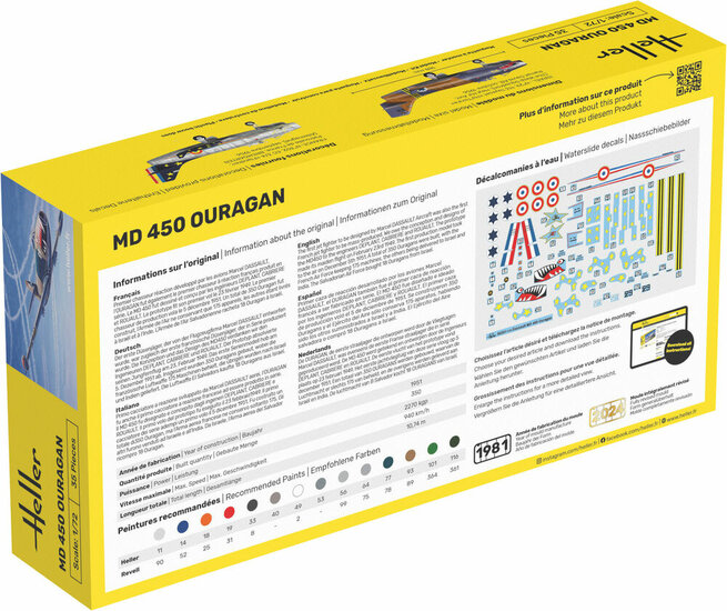 Heller 80201 MD450 OURAGAN Bouwpakket Schaal 1:72