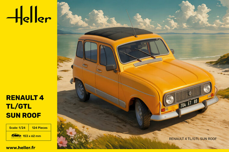 Heller 82704 Renault 4 TL/GTL Sun Roof Schaal 1:24