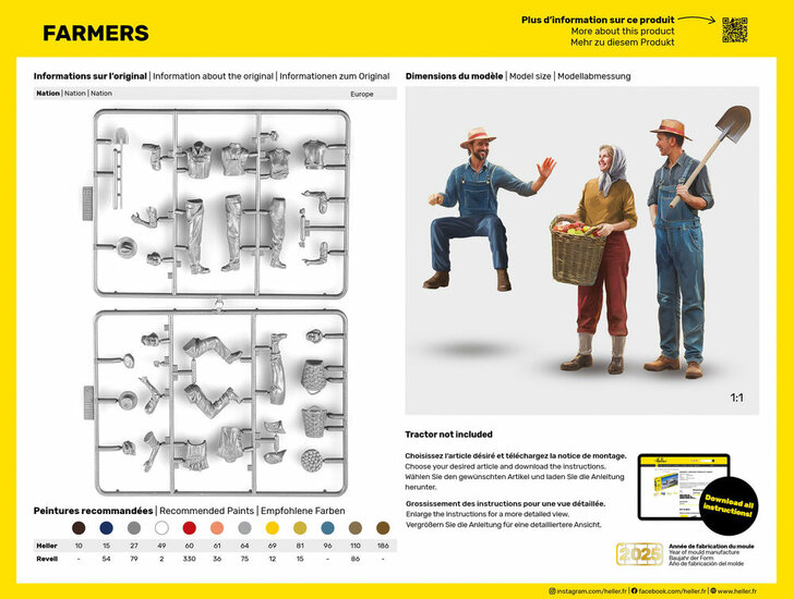 Heller 58752 STARTER KIT Farmers Bouwpakket Schaal 1:24