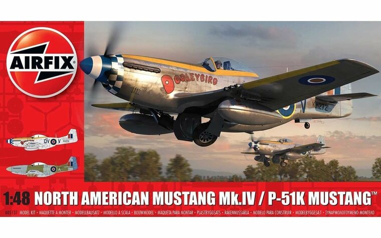 Airfix A05137 North American Mustang Mk.IV/P-51K Mustang Schaal 1:48