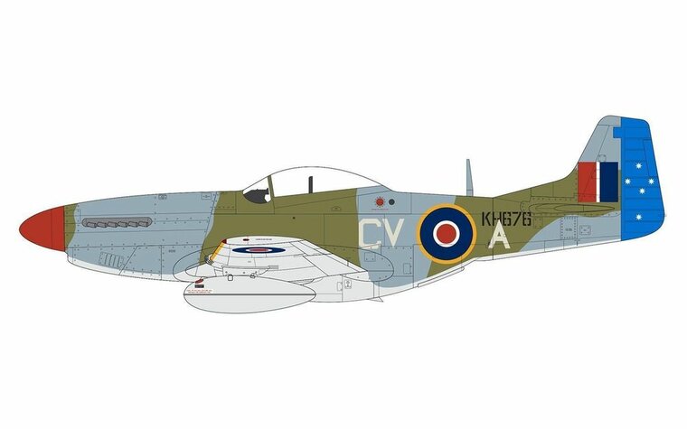 Airfix A05137 North American Mustang Mk.IV/P-51K Mustang Schaal 1:48
