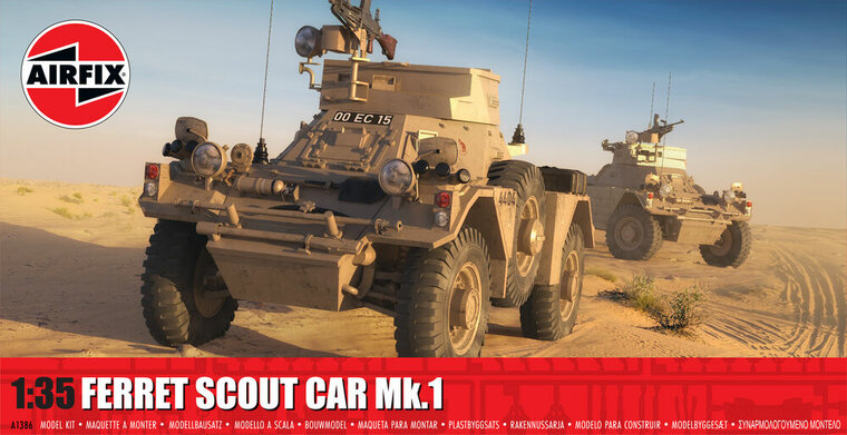 Airfix A1386 Ferret Scout Car Mk.1 Bouwpakket Schaal 1:35
