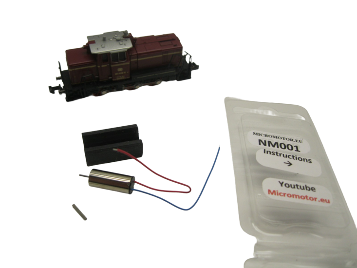 micromotor NM001G Glockenankermotor Umbausatz f&uuml;r mintrix V 60, BR 261, SNCB BR 260