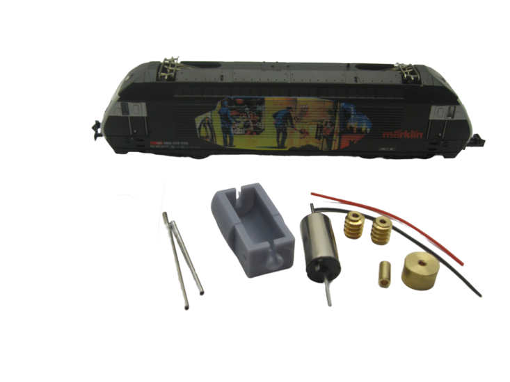 micromotor NM013C N ombouwset voor Minitrix SBB Re 460 BLS Re 465