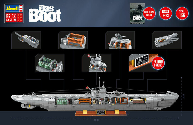 Revell 00960 U-Boot Das Boot - Brick System Schaal 1:56