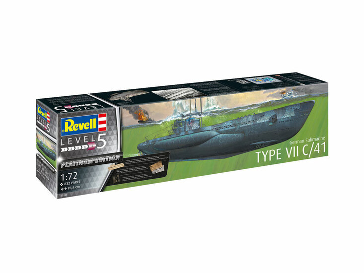 Revell 05163 German Submarine Type VII C/41 Bouwpakket Schaal 1:72