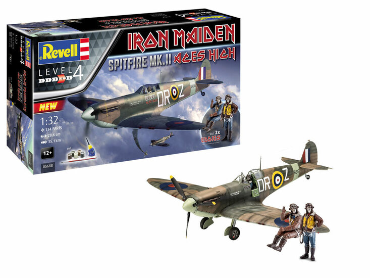 Revell 05688 Spitfire Mk.II"Aces High"Iron Ma Bouwpakket Schaal 1:32