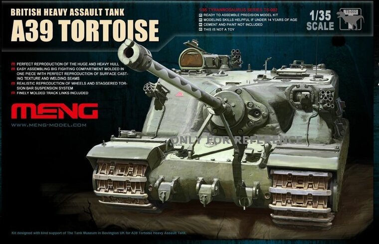 MENG-Model TS-002 British A39 Tortoise Heavy Assault Tank Bouwpakket Schaal 1:35
