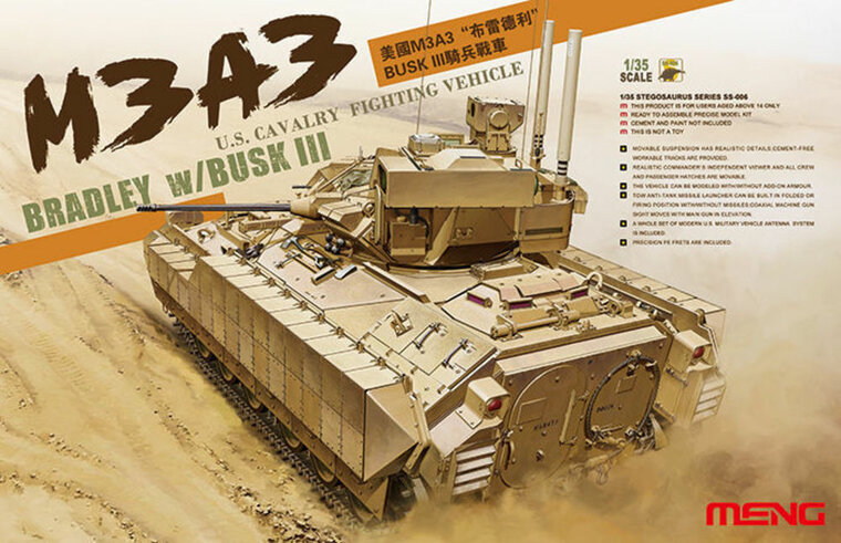MENG-Model SS-006 U.S. Cavalry Fighting Vehicle M3A3 BRADL Bouwpakket Schaal 1:35