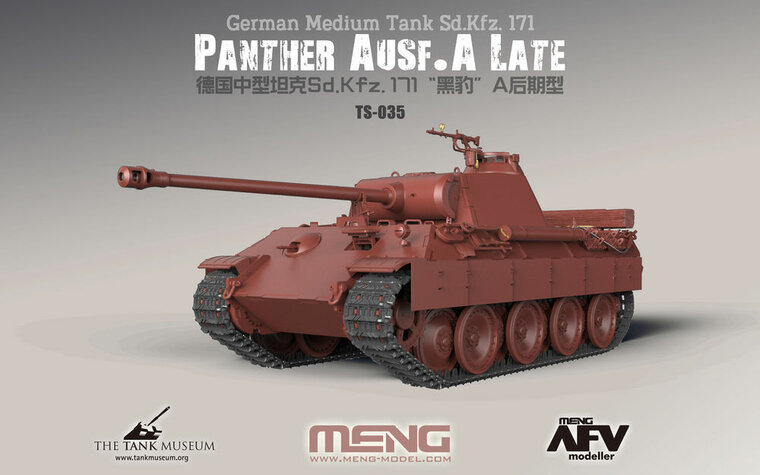 MENG-Model TS-035 German Medium Tank Sd.Kfz.171 Panther Ausf.A Late Bouwpakket Schaal 1:35