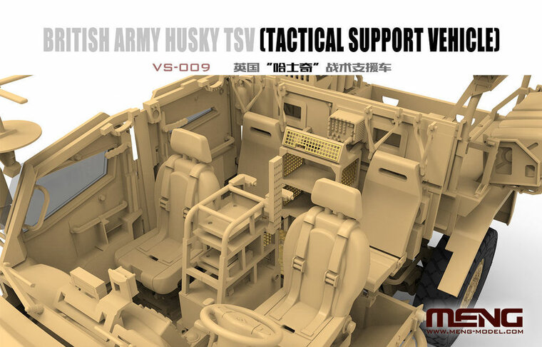 MENG-Model VS-009 British Army Husky TSV (Tactical Support Vehicle) Bouwpakket Schaal 1:35