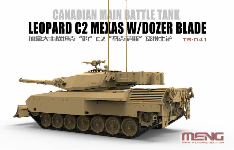 MENG-Model TS-041 Canadian Main Battle Tank Leopard C2 MEXAS w/Dozer Blade Bouwpakket Schaal 1:35