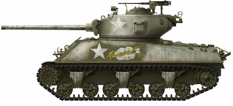 MENG-Model TS-043 U.S.Medium Tank M4A3 (76)W Bouwpakket Schaal 1:35