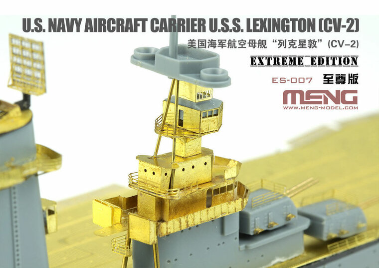 MENG-Model ES-007 U.S. Navy Aircraft Carrier U.S.S. Lexington (Cv-2) Extreme Edition Bouwpakket Schaal 1:700