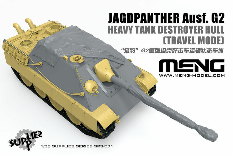 MENG-Model SPS-071 Jagdpanther Ausf.G2 Hull(Travel Mode)(Resin) for Heavy Tank Destroyer Bouwpakket Schaal 1:35