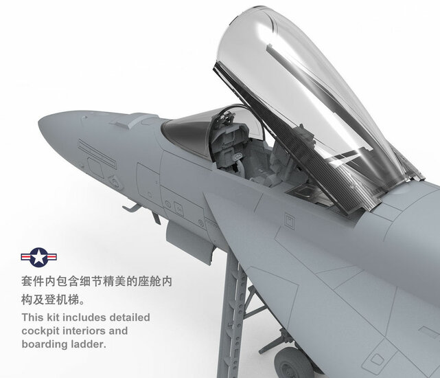 MENG-Model LS-012 Boeing F/A-18E Super Hornet Bouwpakket Schaal 1:48