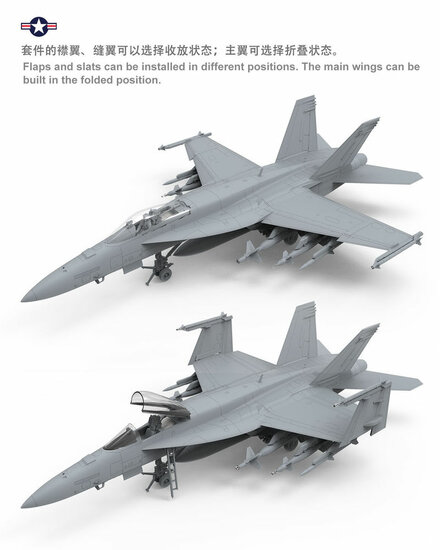MENG-Model LS-012 Boeing F/A-18E Super Hornet Bouwpakket Schaal 1:48