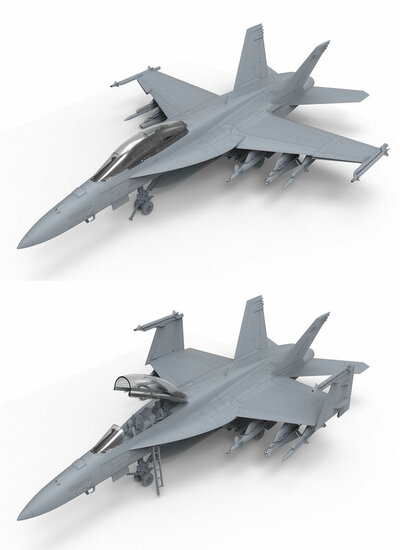 MENG-Model LS-013 Boeing F/A-18F Super Hornet Bouwpakket Schaal 1:48