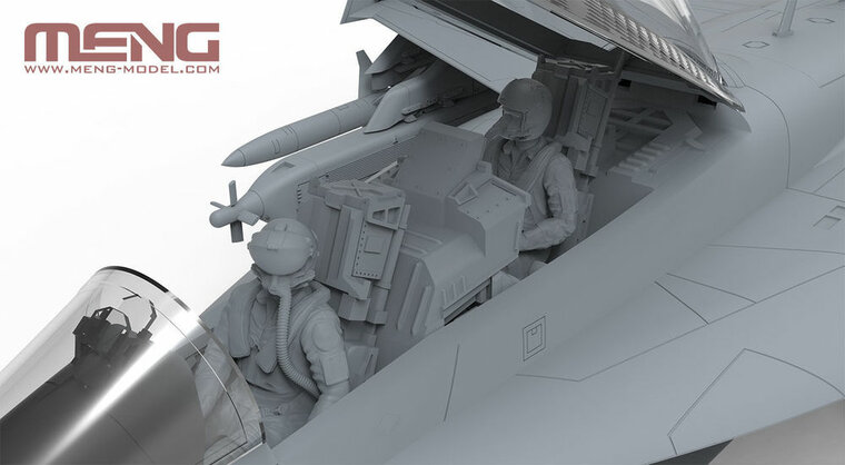 MENG-Model LS-014 Boeing EA-18G Growler Electronic Attack Aircraft Bouwpakket Schaal 1:48