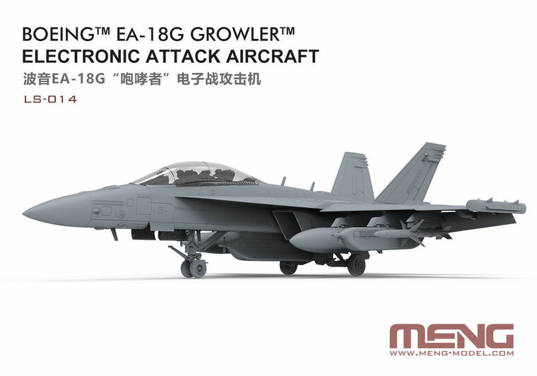 MENG-Model LS-014 Boeing EA-18G Growler Electronic Attack Aircraft Bouwpakket Schaal 1:48